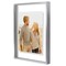Americanflat Floating Aluminum Picture Frame - Sleek Aluminum Photo Frame for Wall Display - Black Metal Molded Frame - Shatter Resistant Glass - Hanging Hardware